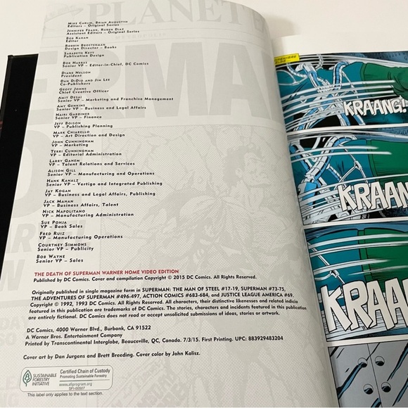 The Death of Superman Graphic Novel DC Comics Book - Picture 10 of 14